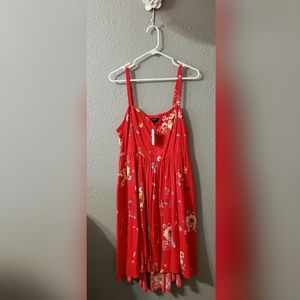 Torrid Red Floral Dress